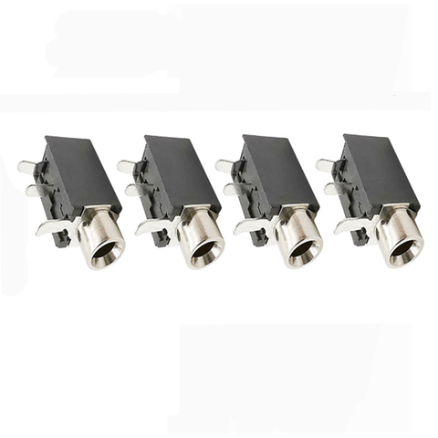 4PCS PCB Mount PJ-316 3.5mm Female Jack 3 Pin Socket Headphone Jack Audio Video Terminals Connector DIP-3 PJ316 3.5 mm Black ► Photo 1/4