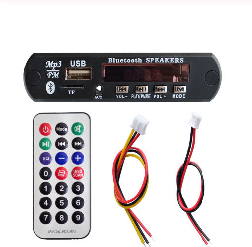 Wireless Bluetooth 12V MP3 WMA Decoder Board Audio Module USB TF Radio