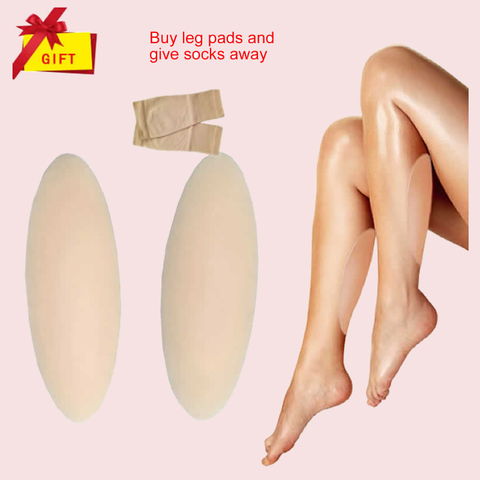 Free shipping Silicone Leg Cover Bent or Thin Leg Silicone Calf Pad Body Beauty Self-adhesive Leg Pad ► Photo 1/6