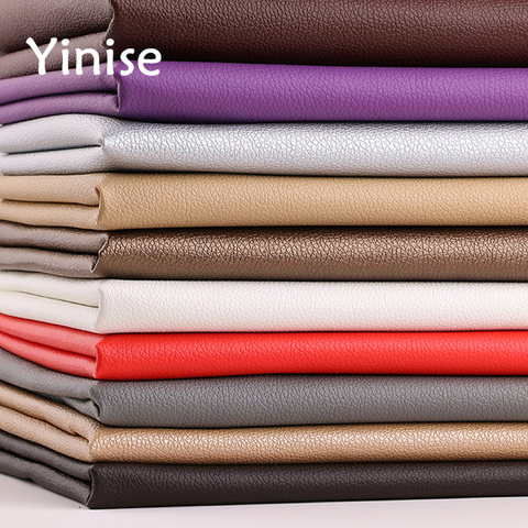 50x138cm Synthetic Leather Fabric Small Litchi PU Leather Fabrics Sewing DIY Bags Sofa Faux Artificial Leather Home Decoration ► Photo 1/4