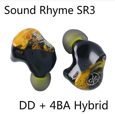 Sound Rhyme SR-3 SR3 DD+4BA Hybrid Balanced Armature 3D Custom HiFi Music Monitor Audiophile Musician Earphones Earbuds ► Photo 1/6