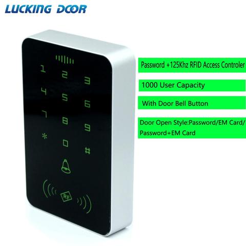 125khz RFID Proximity Card Digital Keypad Access Control System Door Lock Controller RFID/EM Keypad access card reader ► Photo 1/6