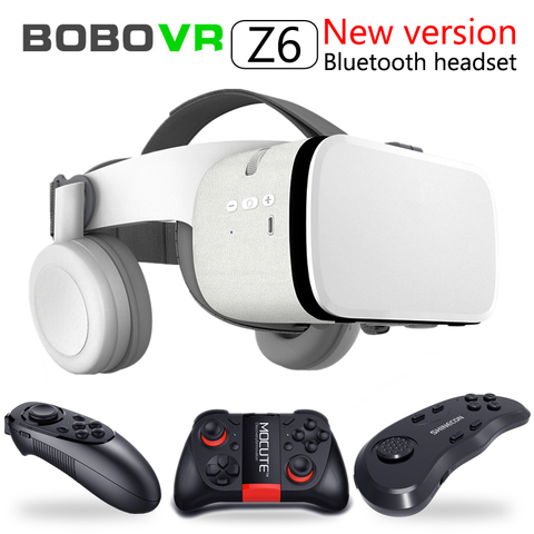 Newest Bobo vr Z6 VR glasses Wireless Bluetooth VR goggles Android IOS Remote Reality VR 3D cardboard Glasses 4.7- 6.2 inch ► Photo 1/6