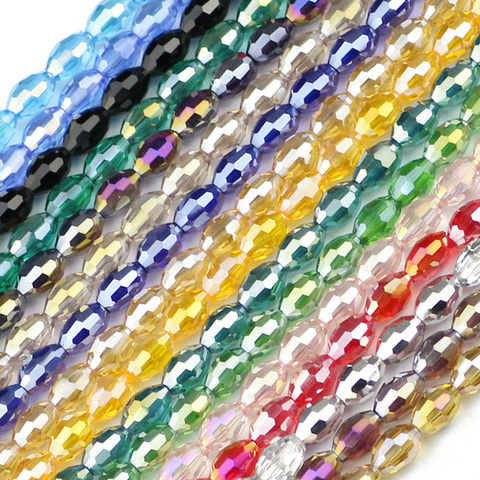 Best Sell Crystal Tear Drop Shape Beads Glass Beads 6X8MM,8X10MM Loose  Spacer Round Beads For