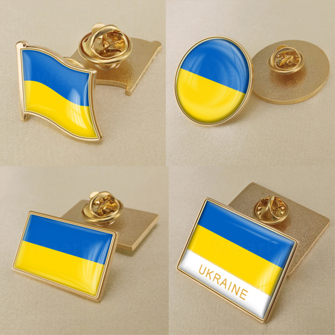 Coat of Arms of Ukraine/Ukrainian Flag National Emblem Brooch/Badges/Lapel Pins ► Photo 1/6