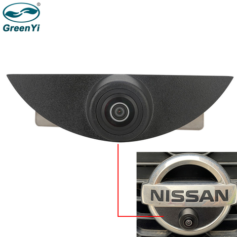 GreenYi CCD Fisheye Lens Night Vision Front View Logo Camera For Nissan X-Trail Tatsu Qashqai Livina fairlady Pulsar Cube Armada ► Photo 1/6