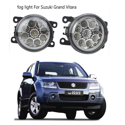 2pcs LED Fog Lamps For Suzuki Grand Vitara Swift 2 JT 2005 2006 2007 2008 2009 2010 2011-2015 foglights headlights ► Photo 1/6