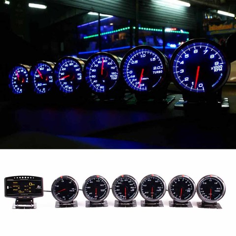 Defi Advance BF Defi Link System zd + 6 gauges Volt Water Temperature Oil Temp Oil Press Rpm Turbo Boost Gauge ► Photo 1/6