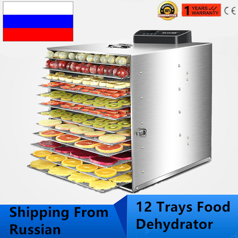 220V/110V Food Dehydrator Fruit Vegetable Herb Meat Fish Drying Machine Snacks Food Dryer Fruit dehydrator 12 Trays ► Photo 1/6