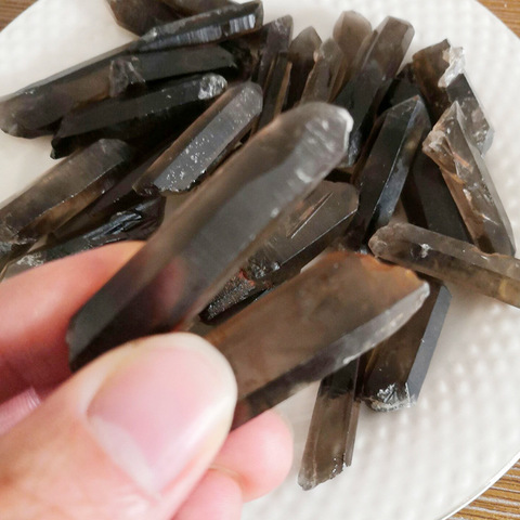 Natural Smoky Lemurian Quartz Crystal Stone Rough Rocks Specimen Mineral Natural Quartz Crystals ► Photo 1/5