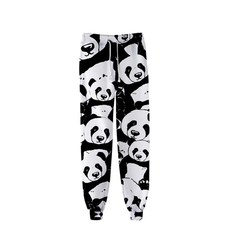 Animal panda 3D Print Joggers Pants Men Women Funny Cartoon Sweatpants Sports Fitness Loose Hip Hop Trousers Dropship ► Photo 1/6