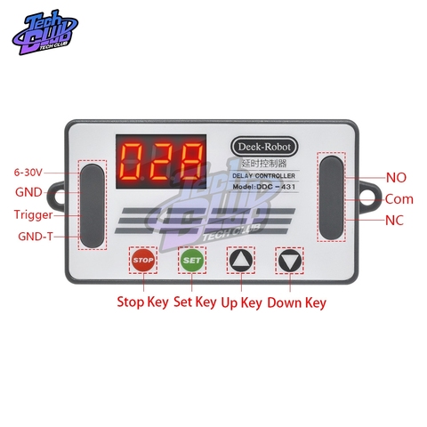 DC 6-30V Micro USB LED Display Delay Timer Controller Off Switch Auto Cycle Delay Time Relay 6V 9V 12V 24V Voltage Protection ► Photo 1/6