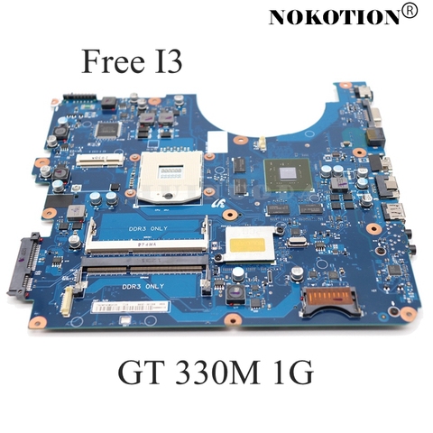 NOKOTION Laptop Motherboard For Samsung R580 NP-R580 BA41-01175A BA92-06130A BA92-06133A BA92-06133B  Main board HM55 GT330M 1GB ► Photo 1/6