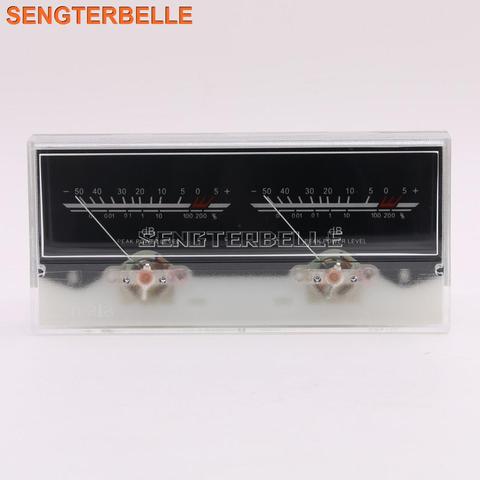 NEW 6.3 Double Pointer Power Amplifier VU Meter DB level Audio Power Meter with Backlight and Voltage ► Photo 1/5