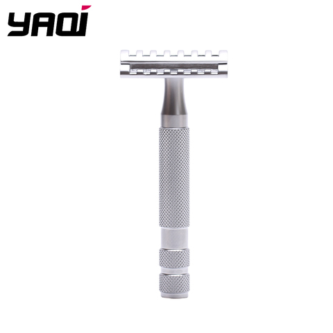 YAQI KNIGHT-HELMET Razor Head Stainless Steel Handle DE Safety Razor ► Photo 1/6