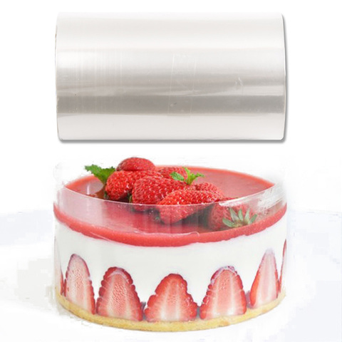 Practical Mousse Cake Edge Wrap Dessert Surrounding Hard Bound Cake Edges PET Band Cake Dessert Collar DIY Cake Decorating Tools ► Photo 1/6