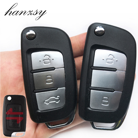 2/3 Buttons Car Flip key Fob Case For Geely Emgrand 7 EC7 EC715 EC718 Emgrand7 EC7-RV EC715 EC718-RV Modified Remote Key shell ► Photo 1/6