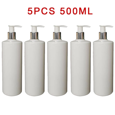 5PC 500ML Flat Shoulder Large Water Bottle Liquid Shapoo Container Spray Bottle Kettle Watering Laboratory Tool Bathroom Product ► Photo 1/1