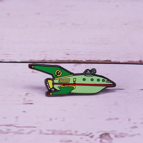 Planet Express Ship enamel pin future world adventure jewelry ► Photo 1/2