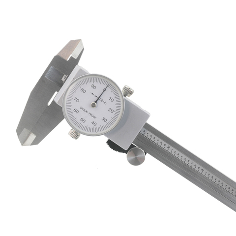 Shock-proof Stainless Stee Dial Caliper 6inch 0-150mm/0.02mml Precision 0.001