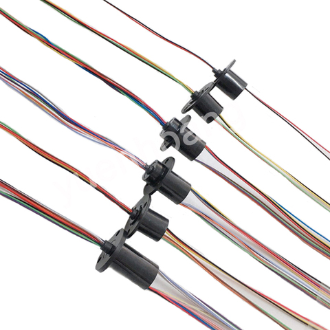 1pc Mini Conductive Slip Ring Dia. 12.5mm with 2A Current 2/4/6/8/12/18CH Channels Rotary Union Joint Small Rotating Collector ► Photo 1/6