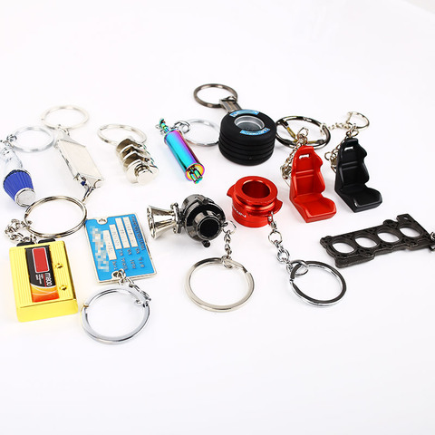 Car Auto JDM Parts Piston Brake Exhaust Pipe Seat Intercooler BOV Tire Crankshaft Gasket Wankel Rotary Keychain Key ring ► Photo 1/4