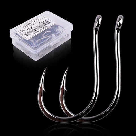 50/20pc / Box High Carbon Steel Fishing hooks 18 Size Barbed Jig Hook Carp Fishing Jig Hook Head for Fly fishing Accessories ► Photo 1/6