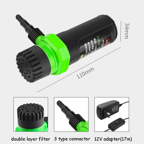 7/10/15meter DC12V Adapter Micro Self-priming Pump Cutting Machine DIY Submersible Water Pump Max Flow 8L/min ► Photo 1/6