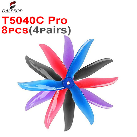 8PCS 4Pairs DALPROP CYCLONE T5040C propeller 5 inch 5x4x3 3blade CW CCW props Blast resistant Dynamic balance for RC FPV Drone ► Photo 1/6