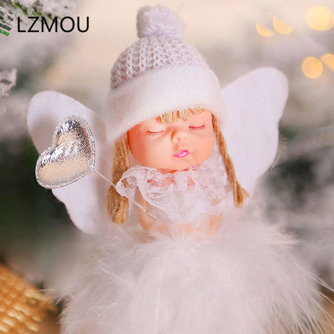 Christmas Angel Girl Boy Ski Dolls Xmas Tree Ornament Natal Noel Deco Christmas Decoration for Home New Year 2022 Kids Gift ► Photo 1/6