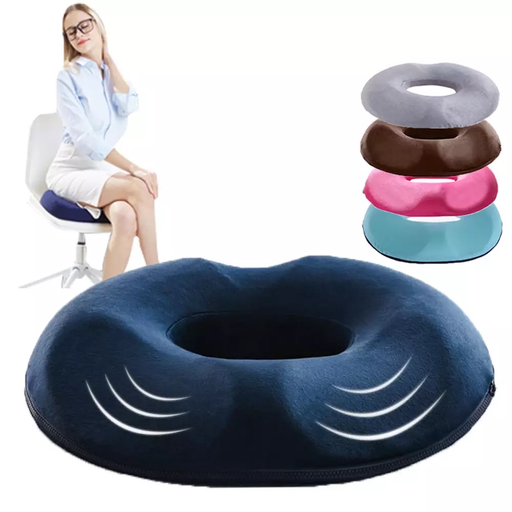 Comfort Donut Seat Cushion Sofa Hemorrhoid Memory Foam Anti