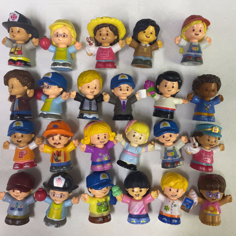 Random 10pcs Fisher Price Little People 2'' Figure Baby Boy Girl Gift Toys Doll 