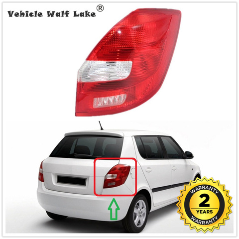 Right Side Tail Light For Skoda Fabia MK2 5J 2007 2008 2009 2010 Car-styling Rear Light Tail Lamp  Without Bulbs ► Photo 1/6