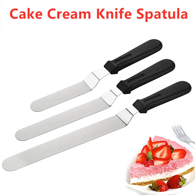 1PC Stainless Steel Cake Cream Frosting Spatula Icing Butter Spreader Smoother