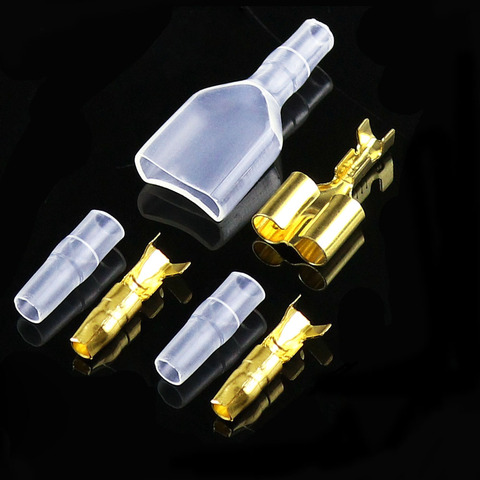 10/20/50sets 4.0 bullet terminal car electrical wire connector diameter 4mm Male + Female 1 : 2 ► Photo 1/4