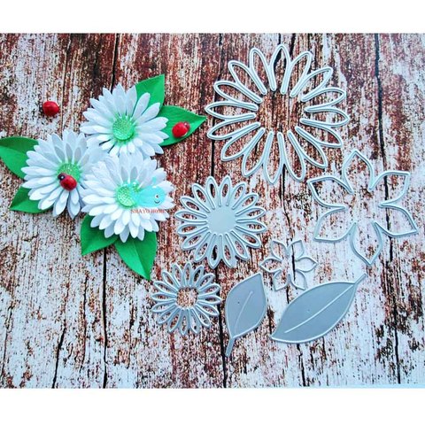 Daisy flower Metal Cutting Dies Embossing Stencils for DIY Scrapbooking Photo Album Decorative DIY Paper Cards Making Tool ► Photo 1/3
