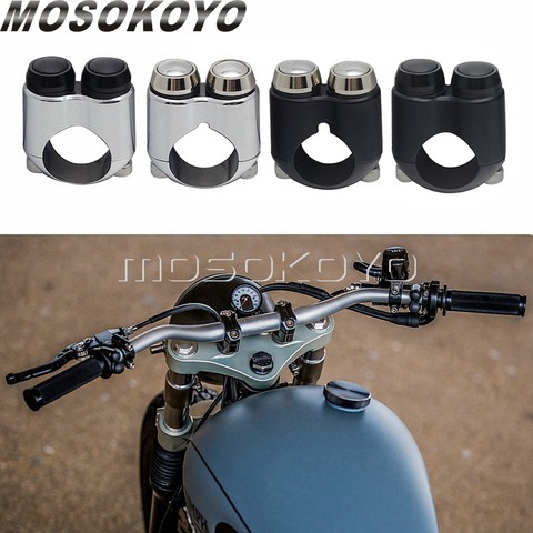 2 Button Hand Control Momentary Switch For 7/8″ or 1″ Bars Motogadget M-switch Cafe Recer Custom Bobber XS650 CB750 Universal ► Photo 1/6