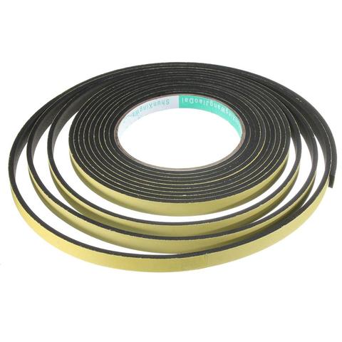 5M 10M 2mm/3mm Single Sided Adhesive Waterproof Weather Stripping Foam Sponge Rubber Strip Tape For Window Door Seal Strip ► Photo 1/6