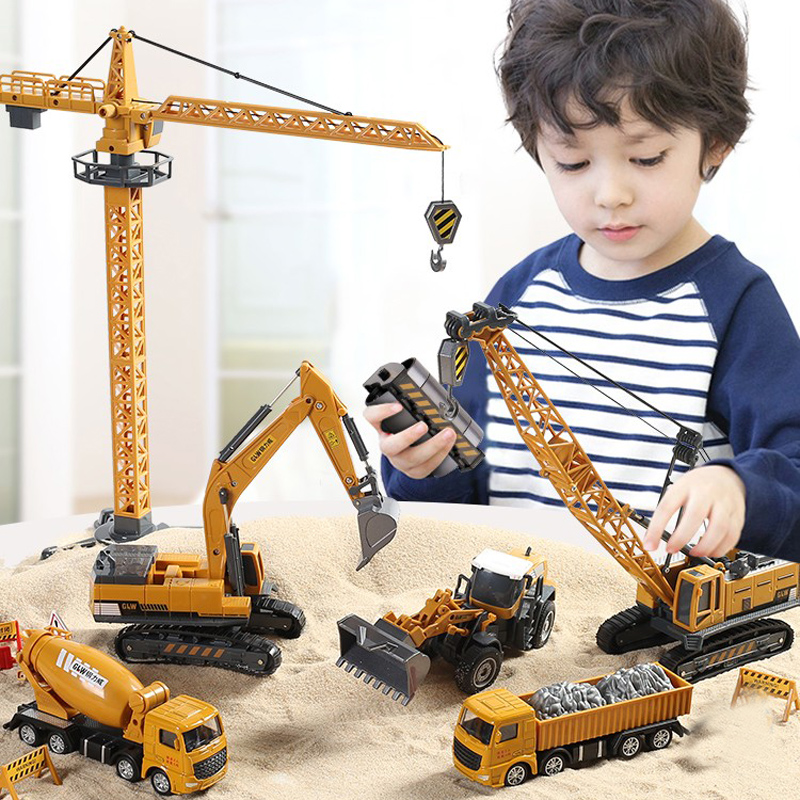 1/64 Mini RC Engineering Car Forklift Truck Toy for Kids Boys Christmas Gift 