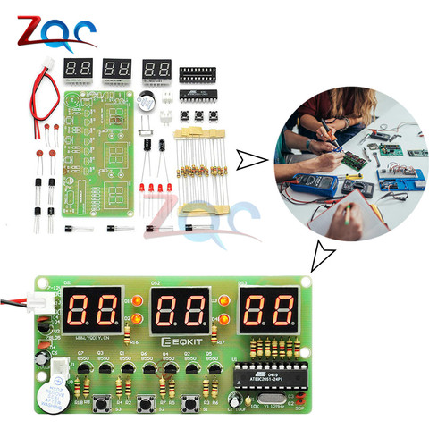 C51 Digital Electronic Clock with Buzzer Learning Suite Six 6 Bits Electronic Parts and Electronic Components DIY Kit ► Photo 1/6