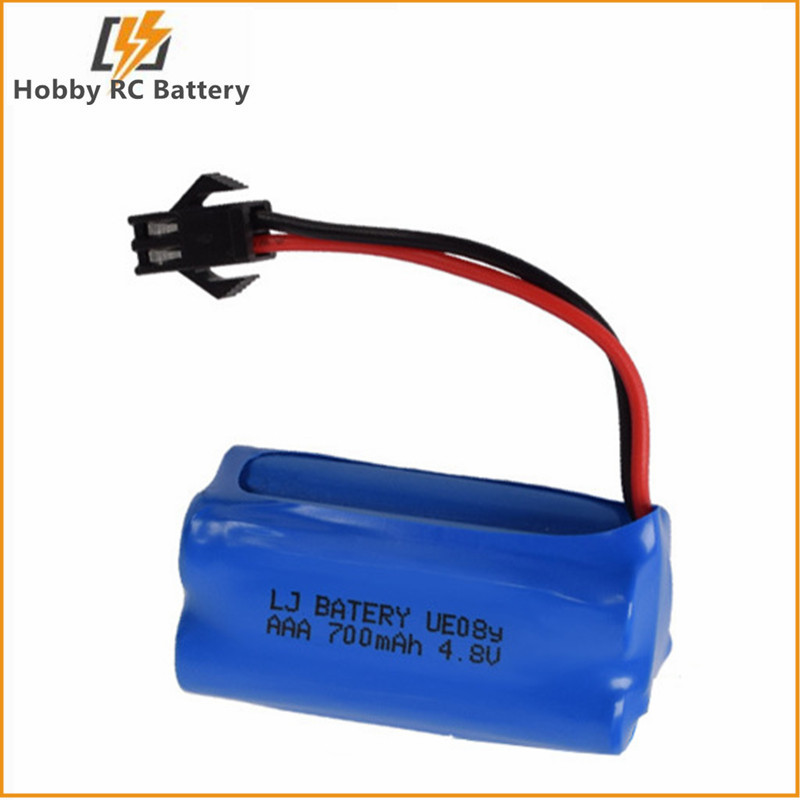 4.8V Ni-MH 800mAh AAA 4-Cell Battery Pack part SM plug for RC Toy Car Truck Boat 