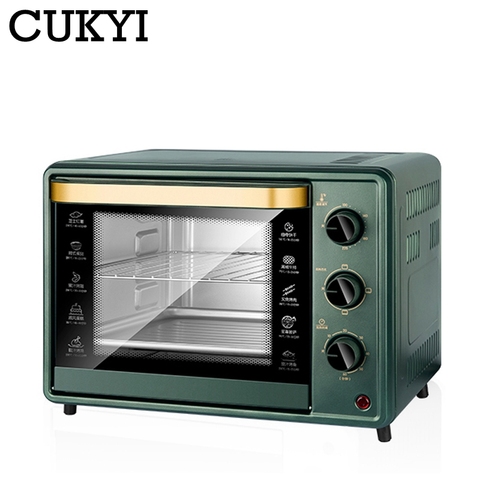 CUKYI 32L Large Size Household Baking Oven Electric Roaster BBQ Tools Cake Bread Maker Chicken Cookie Pizza 60min Timing 220V ► Photo 1/2