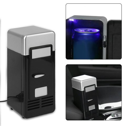 5V 10W Mini Car Refrigerator USB Multi-Function Home Travel Vehicular Fridge Dual-use Box Cooler Warmer Refrigerator For Car ► Photo 1/6