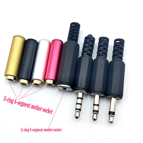 3.5mm Audio Stereo / Mono Plug jack 3.5 Male Female Plug Jack Charging Connector for Phone Headset Welding Type ► Photo 1/6