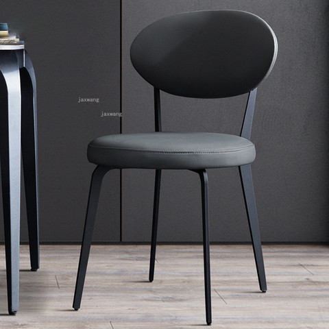 Postmodern Minimalist Dining Chairs Casual Backrest Makeup Chair Home Kitchen Furniture Nordic Creative Dining Room Chair ► Photo 1/6