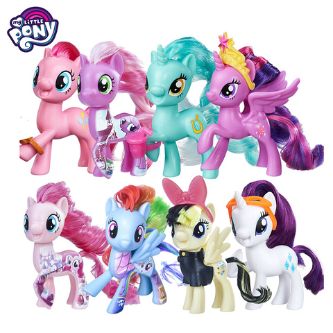 My Little Pony 14cm Cartoon Rainbow Horse Anime Action Figure Model Kids  Gift US