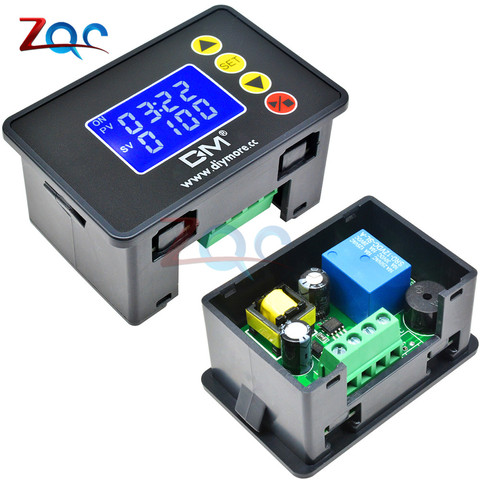 12V 24V 110V-220V 1.37'' LCD Display Microcomputer Time Controller Timer Delay Relay Module Programmable Control for Indoor Home ► Photo 1/6