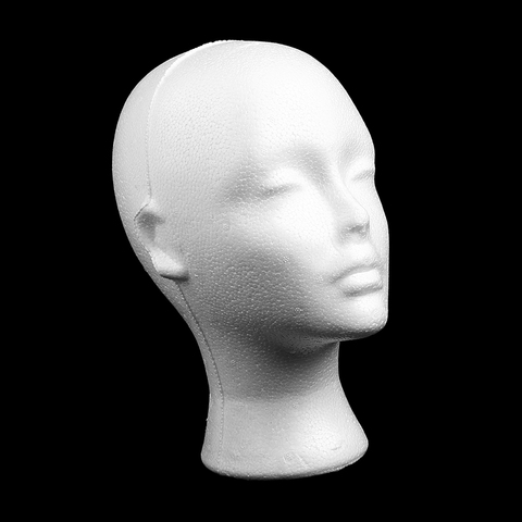 Mannequin Head Female Foam Exhibitor for Cap Headphones Hair Wigs Woman Wig Display Head Styrofoam Model Head ► Photo 1/6