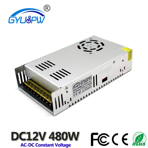 DC Power Supply Switching 12V 24V 300W 350W 360W 400W 480W 500W 600W Lighting Transformer 110V 220V AC to DC12V DC24V SMPS  ► Photo 1/6