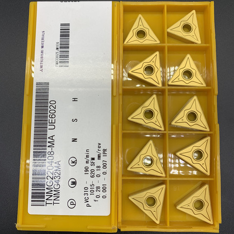 10Pcs CNC Milling Inserts TNMG220408 MA UE6020 Carbide Inserts Milling Tools Woodworking Turning Tools Turning Tools TNMG 220408 ► Photo 1/6